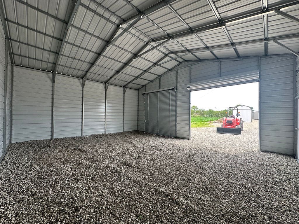 42x25x12'/10' Steel Garage with Carport - Yutan, NE - Image 10