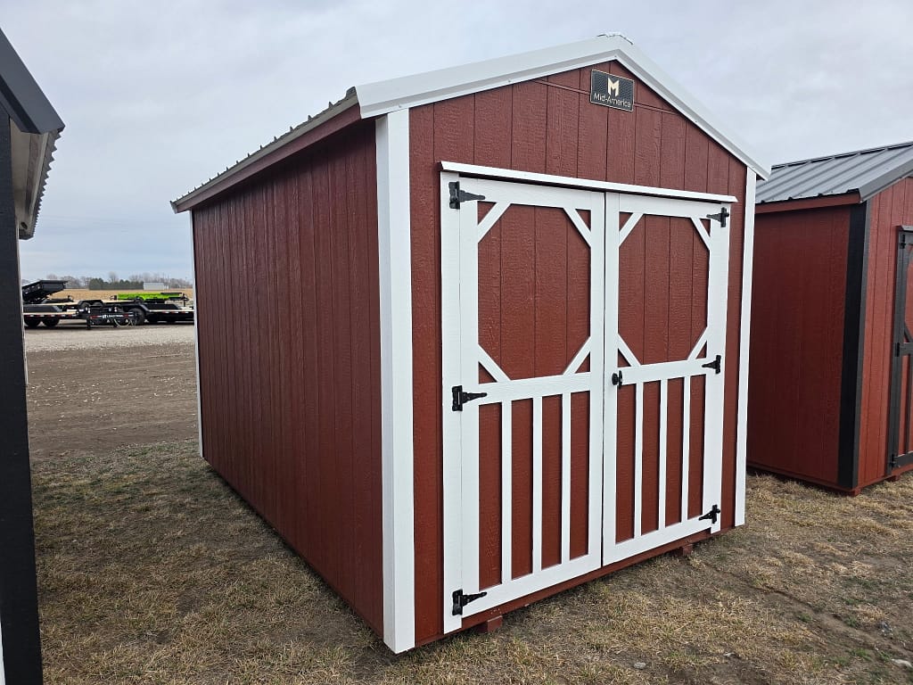 8x12 Utility Shed – basic wood storage building, Alda, NE