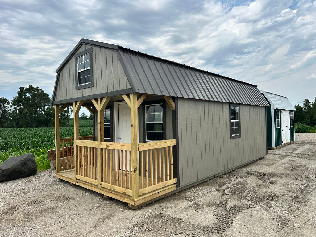 12x24 Lofted Cabin - Yutan, Nebraska Location | NE Sheds