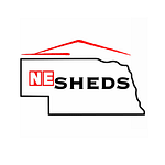 NE Sheds logo on a white background