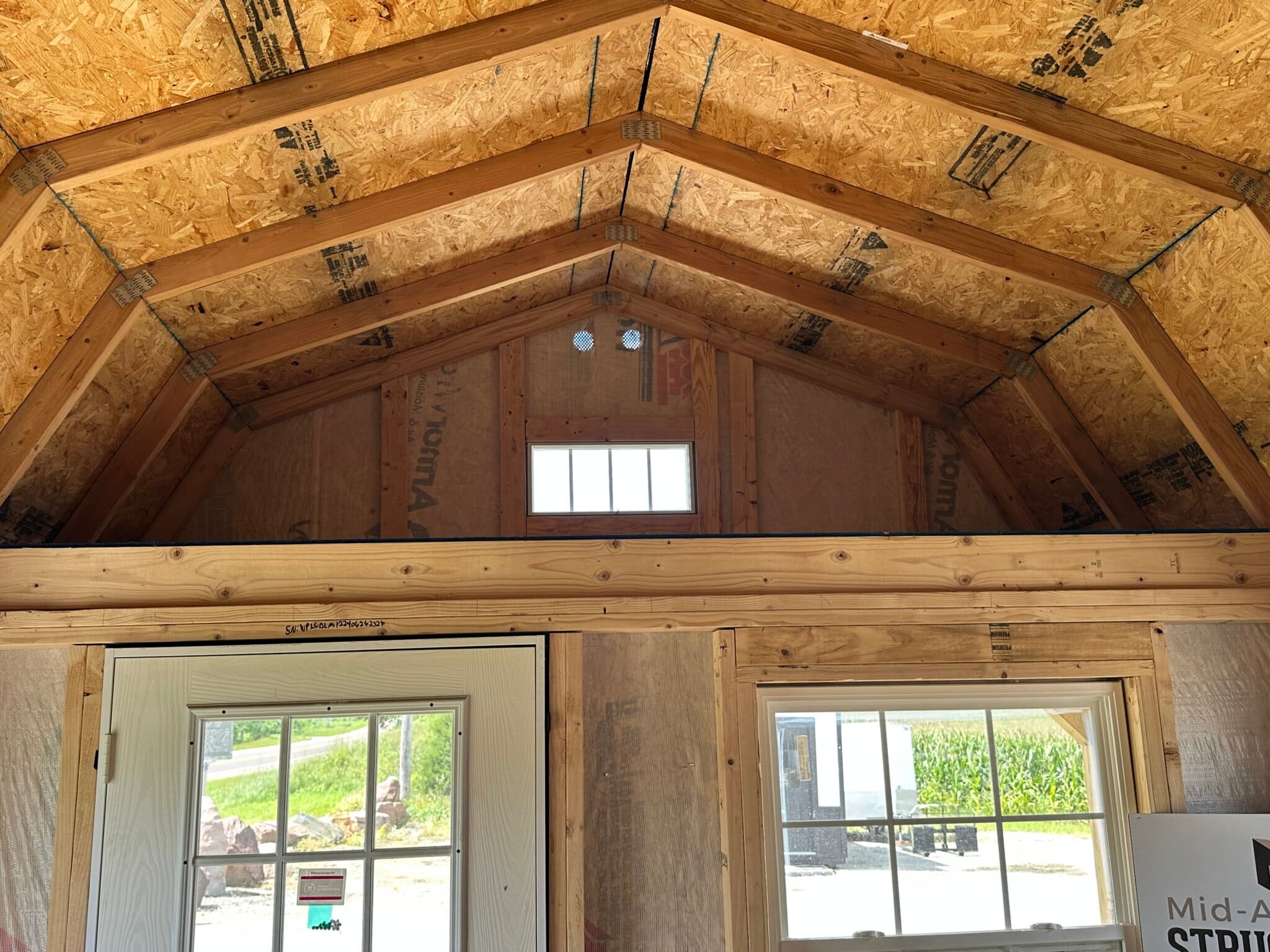 12x24 Lofted Cabin NOW w/ Dual Pane Windows | NE Sheds - Yutan - Image 12