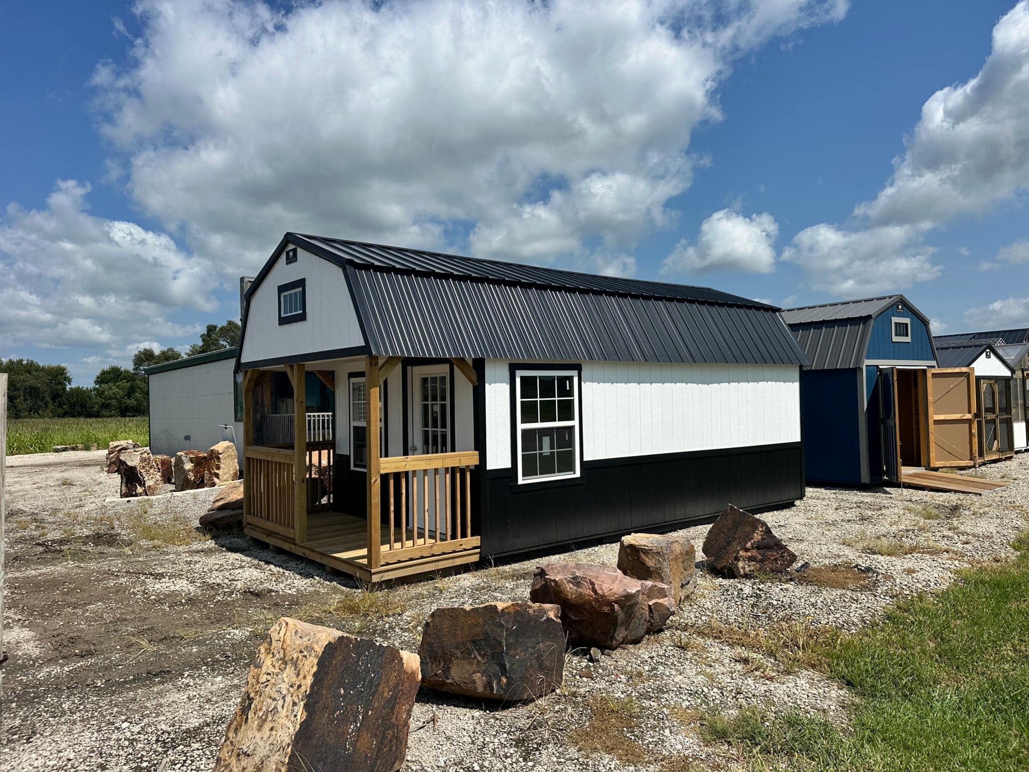 12x24 Lofted Cabin NOW w/ Dual Pane Windows | NE Sheds - Yutan