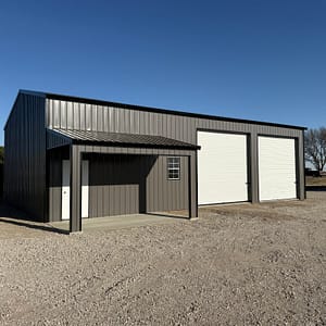 30x50x14 Steel Garage - Hampton Nebraska Location Display Model | NE Sheds