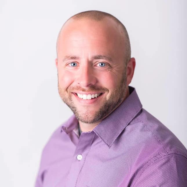 Portrait of Brian Litz, sales lead in Hampton, NE for NE Sheds